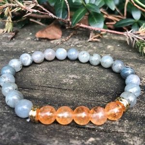 Inner Fire: Labradorite & Citrine